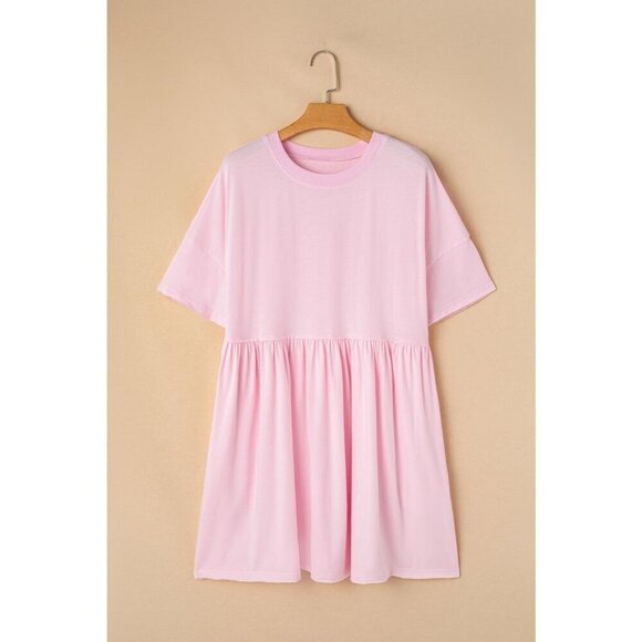 NWT ROSIE Bubblegum Pink Babydoll T Shirt Dress - Picture 10 of 13